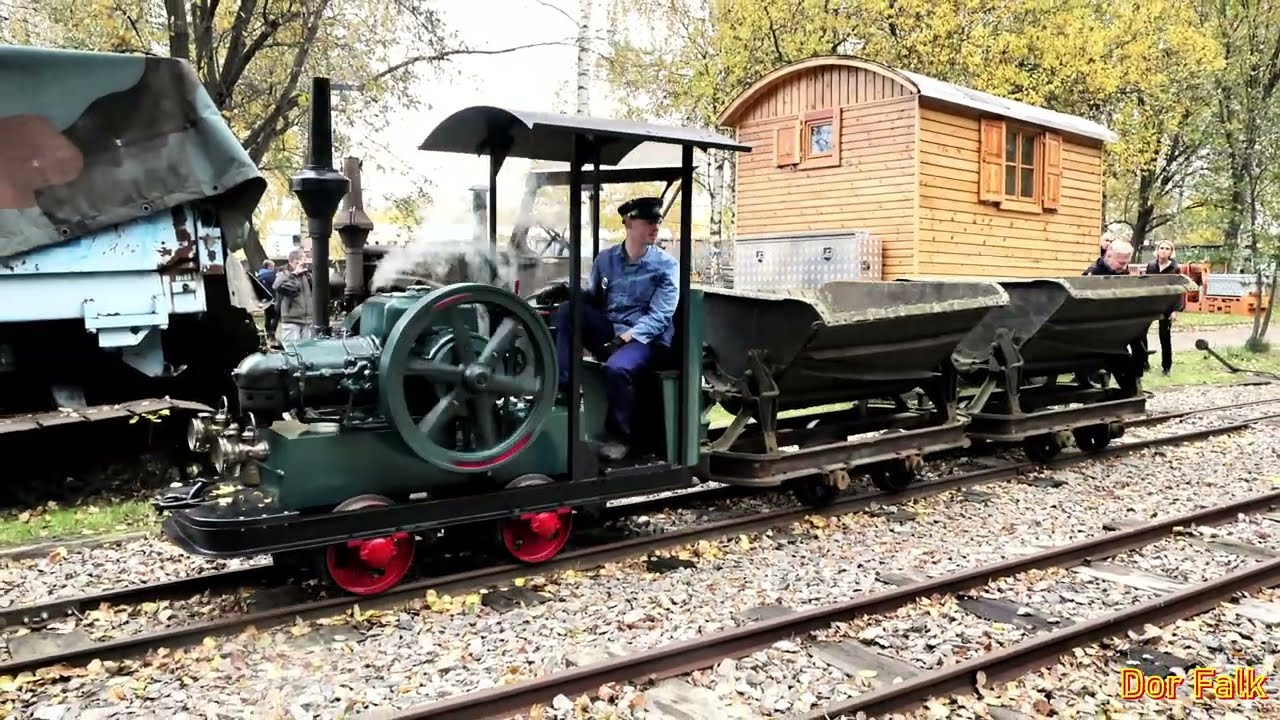 Die Lanz Feldbahnlok aus Niederwürschnitz beim Feldbahn & Nutzfahrzeugtreffen im SEM Chemnitz 2025