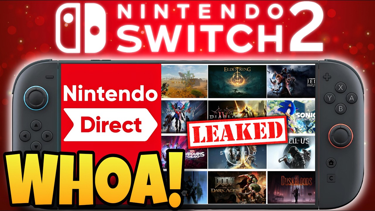 В сеть просочилось множество новых игр для Nintendo Switch 2! И...