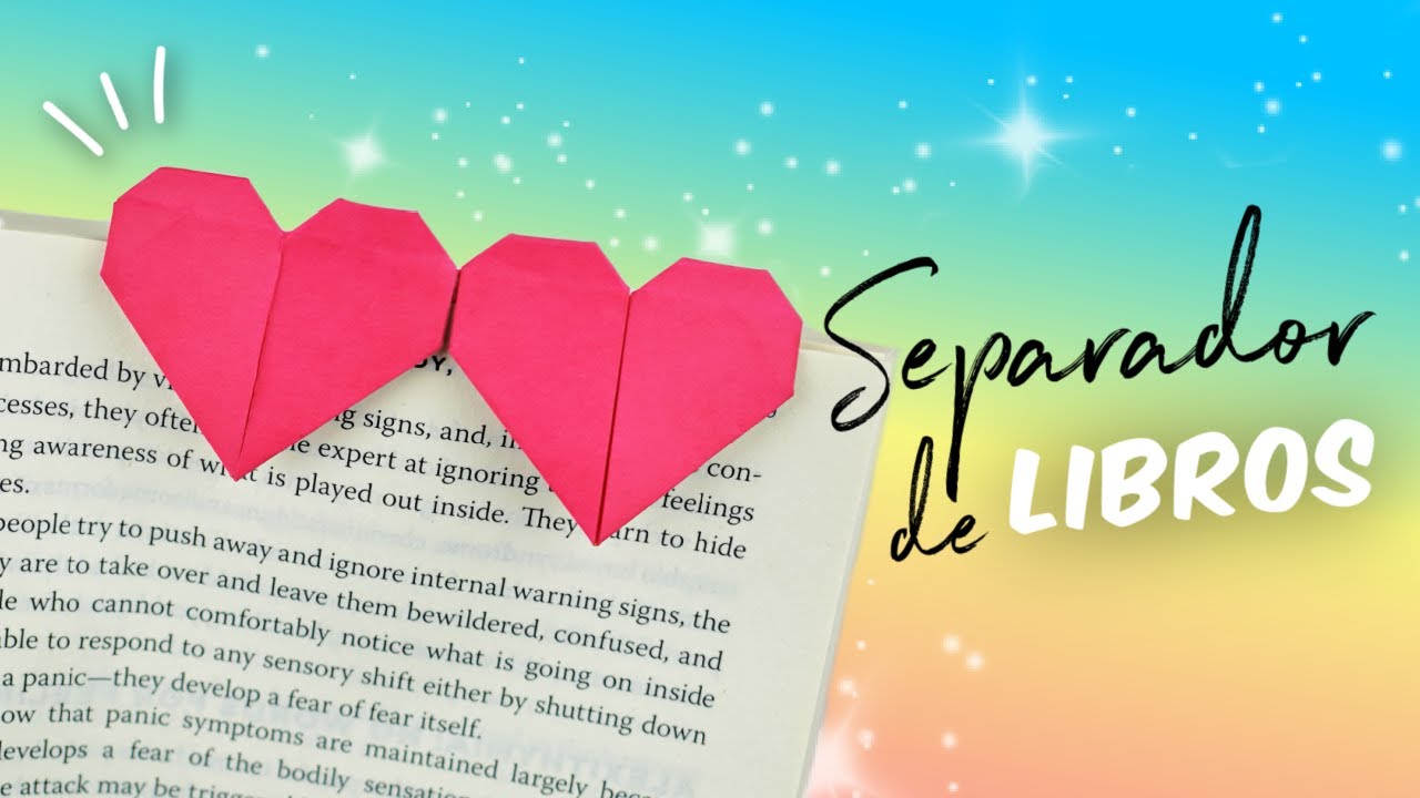 Separador de Libro Origami de Corazón💖Origami Heart Bookmark