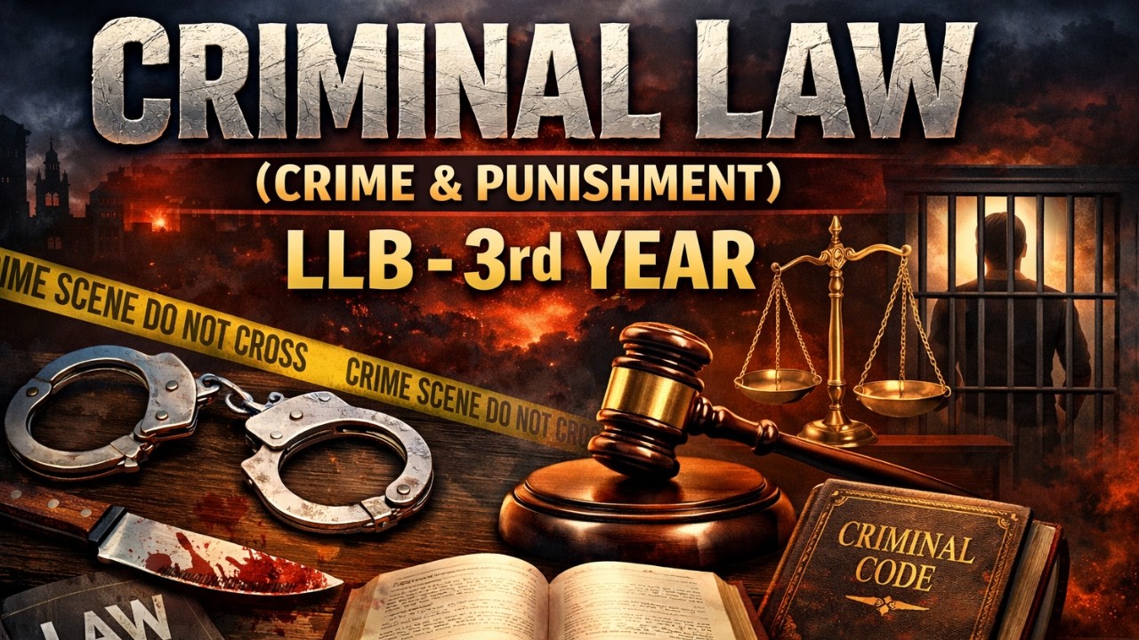 Crime & Punishment |LLB-2nd Year| 3rd Semester