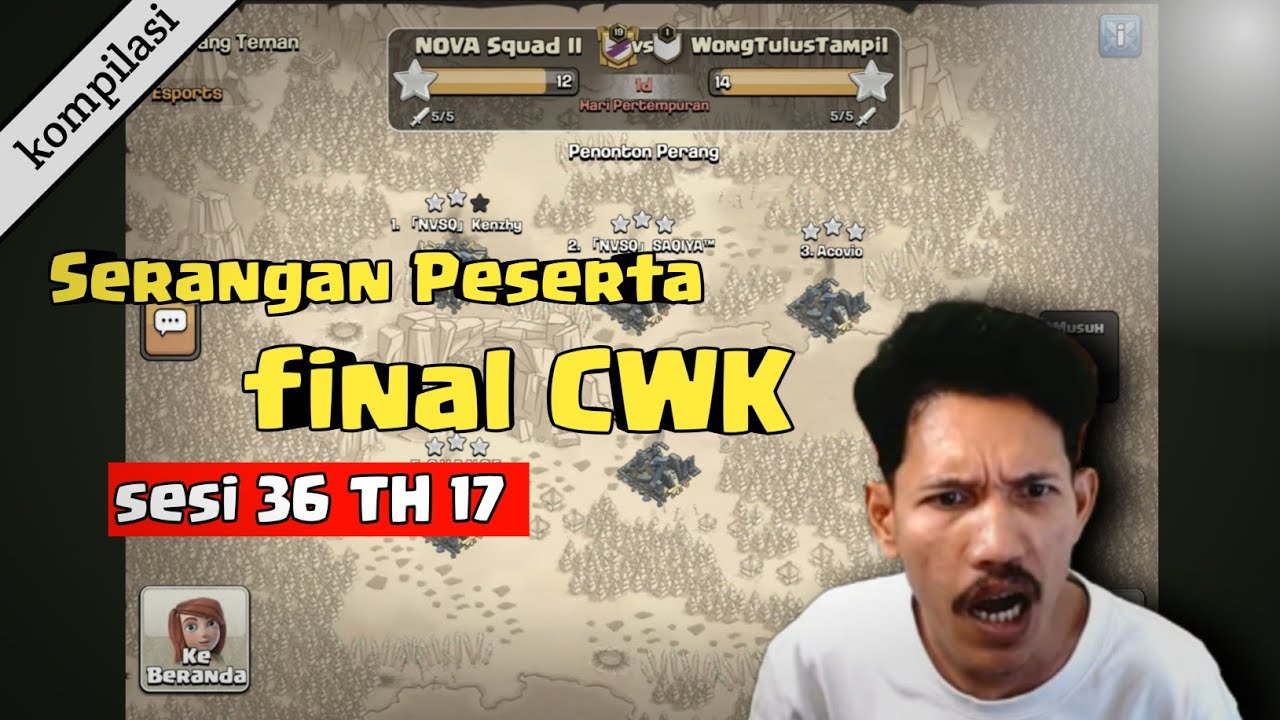 KOMPILASI !! serangan peserta final CWL sesi 36 th 17 CIDUK WARIOR.