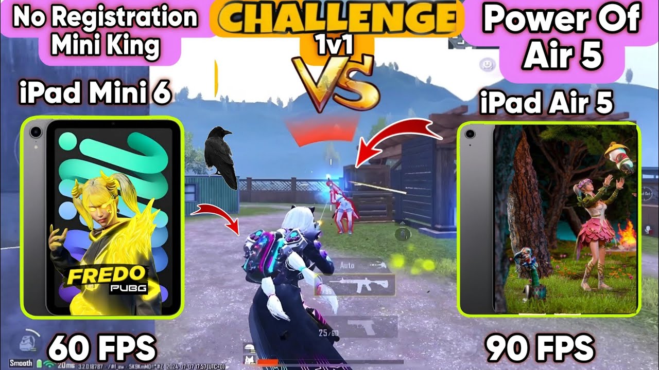 iPad Mini 6 VS iPad Air 5 Which is Better for PUBG? I 60FPS vs 90FPS PUBG Mobile