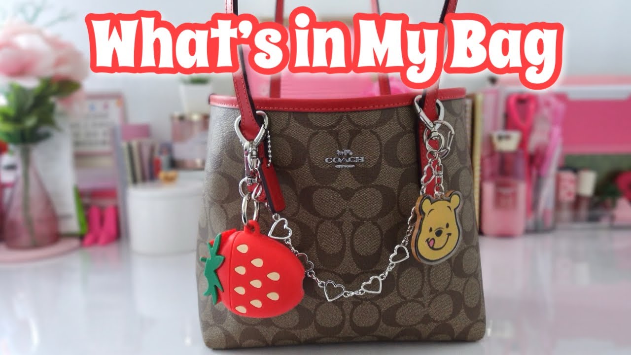 🍓 ЧТО В МОЕЙ СУМКЕ COACH 🍓 Я обожаю свою сумку Coach City Tote 😍✨🫶🏼 Мои необходимые вещи на выход...