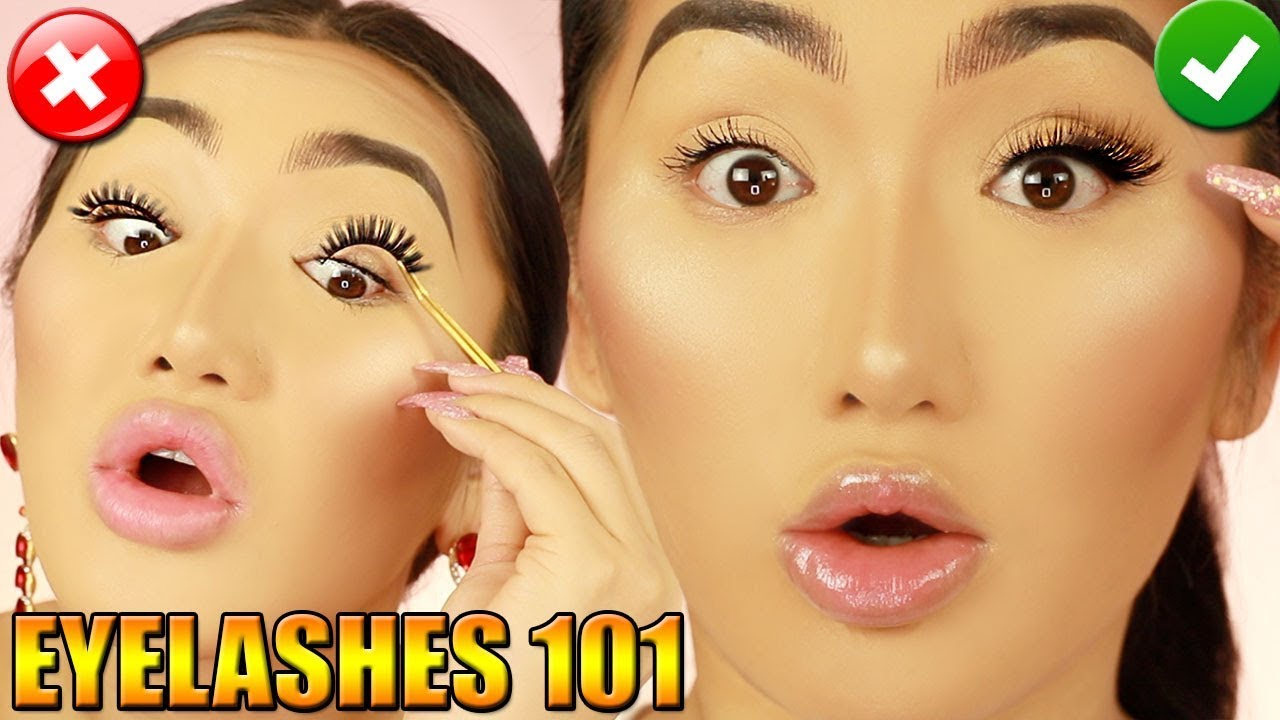 HOW TO APPLY FALSE EYELASHES FOR BEGINNERS (EASY) | LILLY LASHES DUPES!