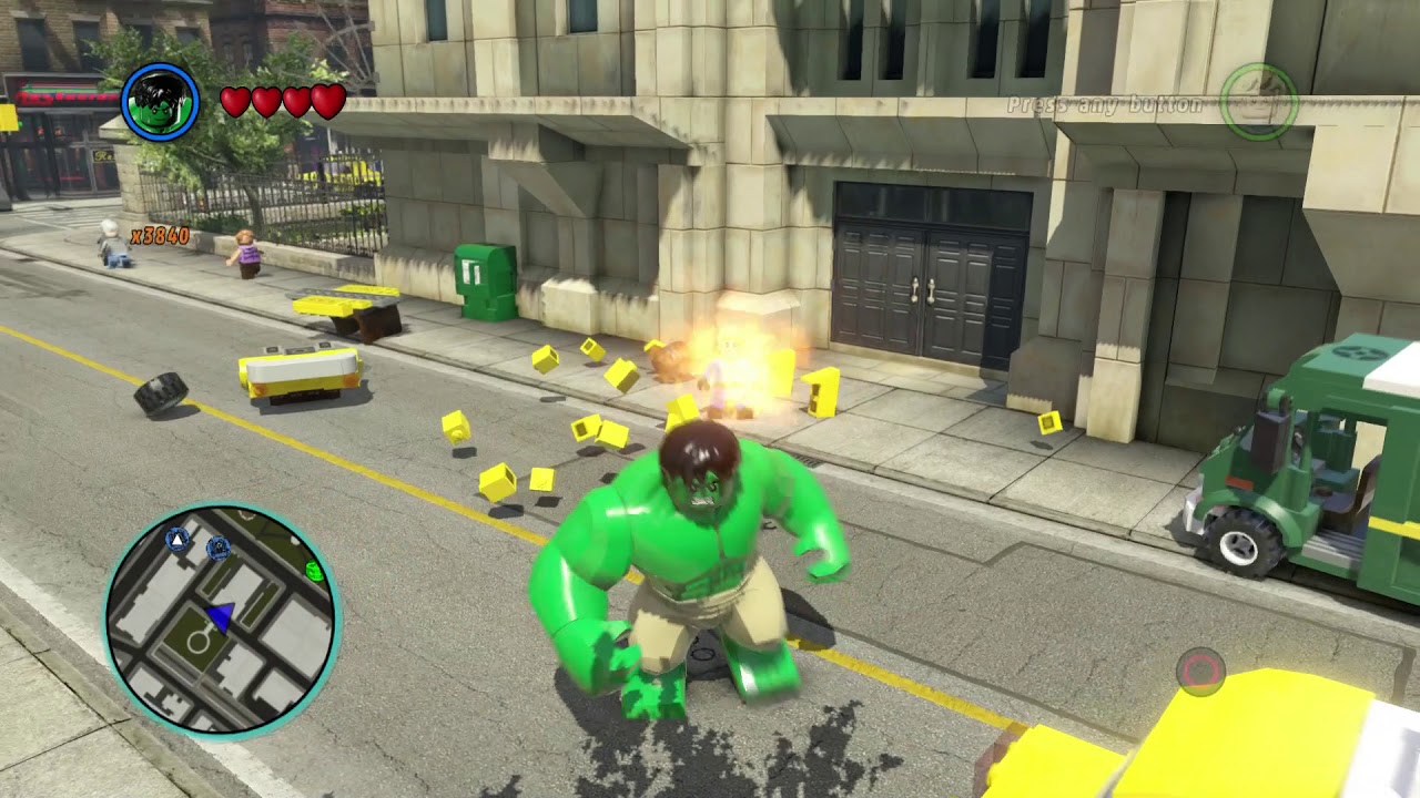 LEGO MARVEL :  HULK VS FANTASTIC FOUR AND AVENGERS AND X-MAN