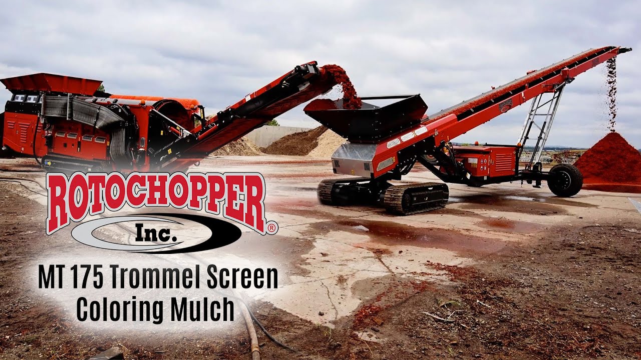 MT 175 Trommel Screen Coloring Mulch