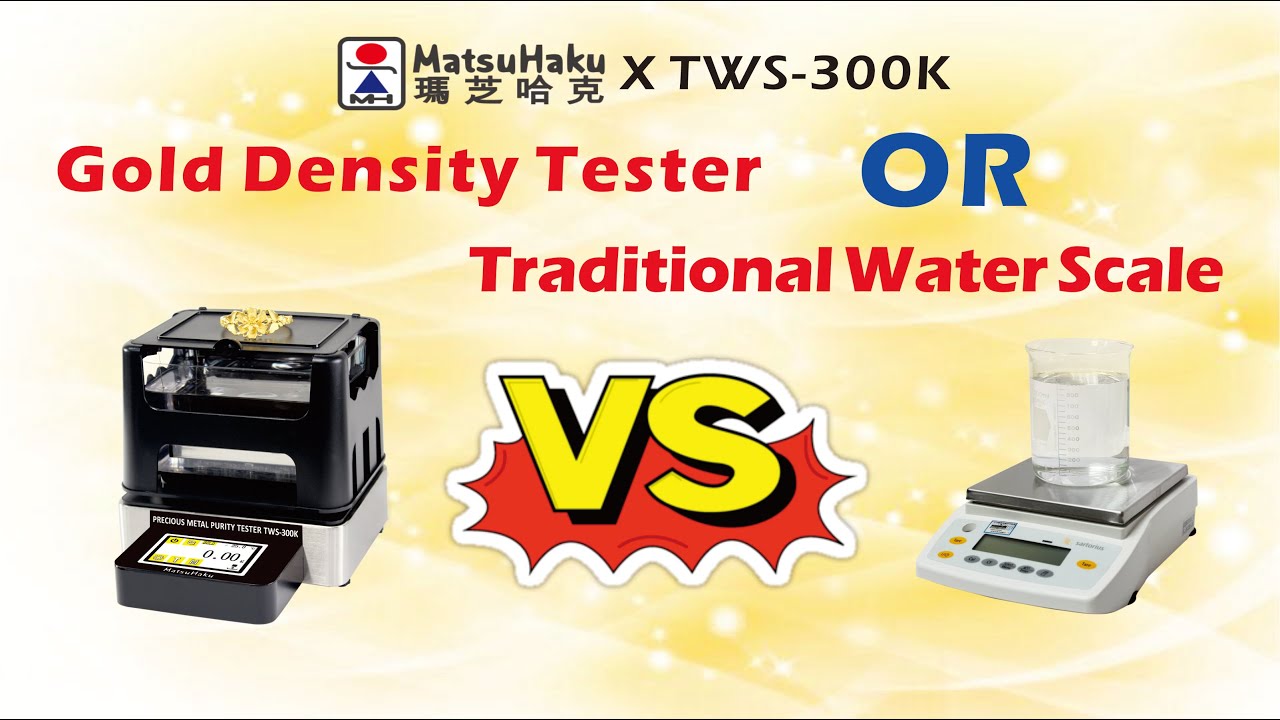 Difference between traditional water scale & TWS Gold density tester