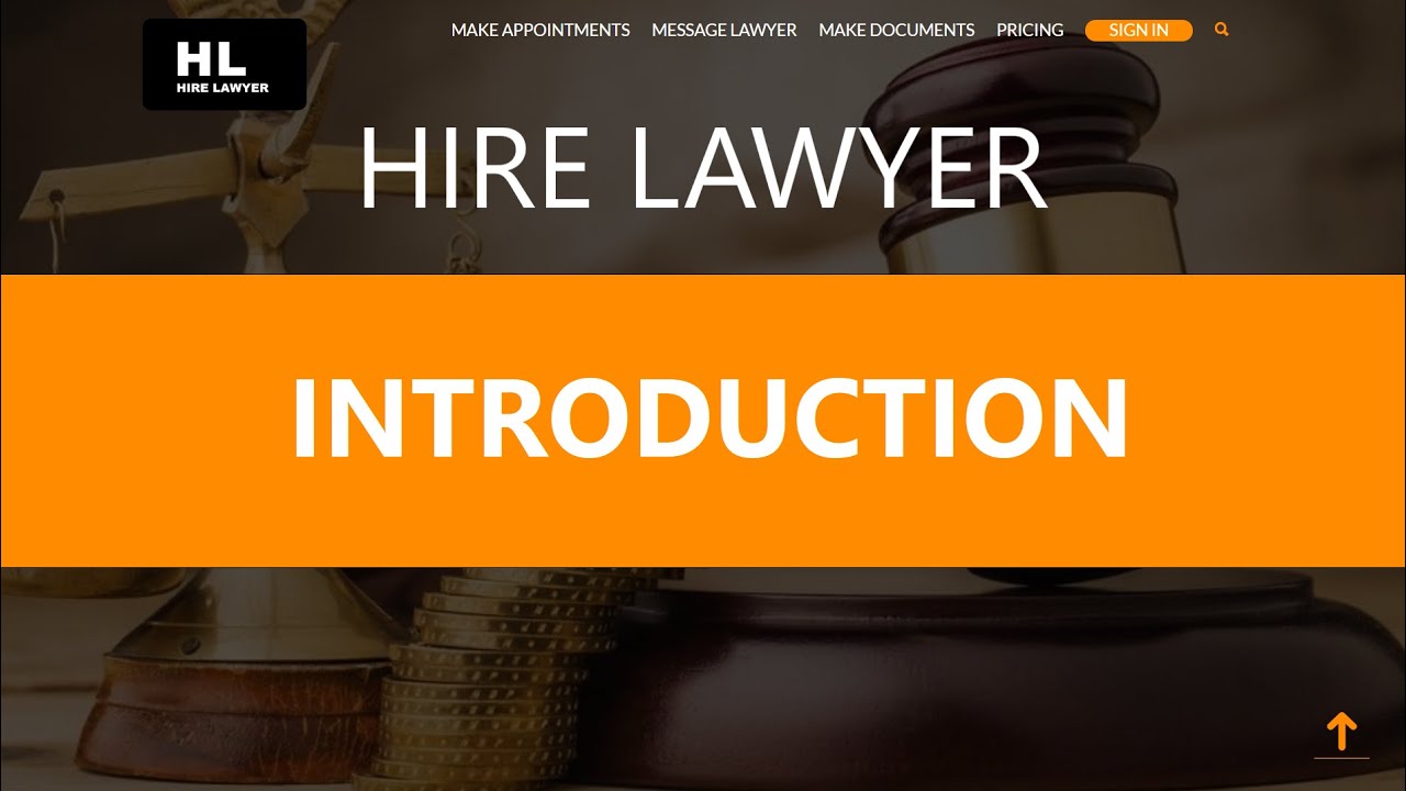 Web Development Project: Hire Lawyer Website - Part 1 Introduction