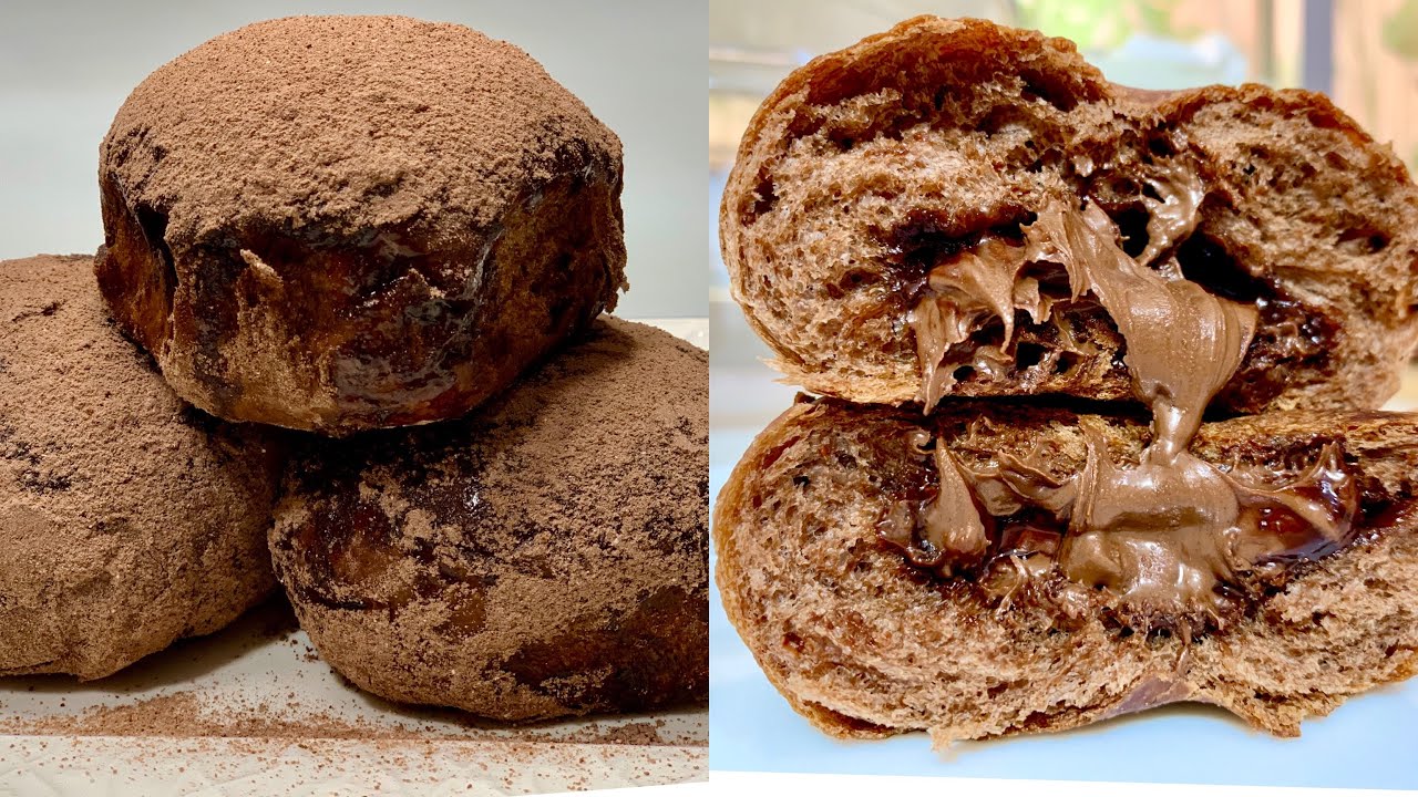 Nutella Filled Chocolate Bread Bun | EASY to Follow RECIPE