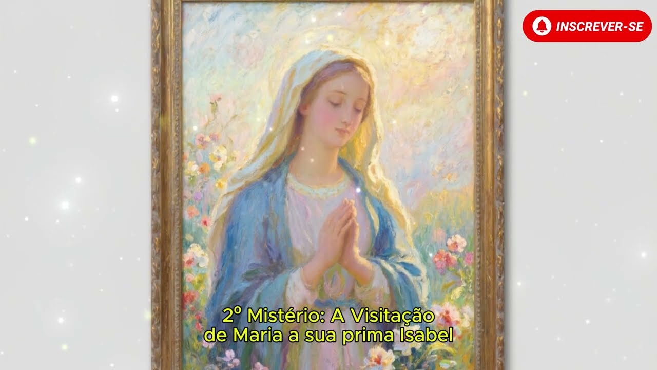 TERÇO DE HOJE - 09/03/2026 - SEGUNDA-FEIRA: MISTÉRIOS GOZOSOS - 18 HORAS (ORAÇÃO DA NOITE)