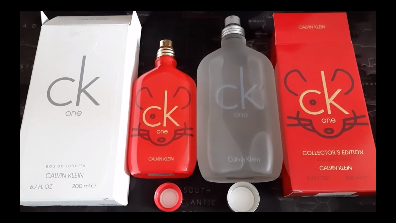 Calvin Klein CK One 1994 r vs CK One Collectors Edition 2020 r Unboxing