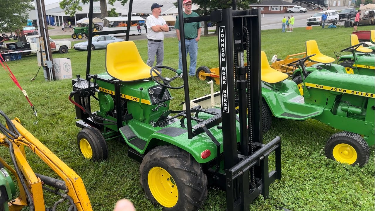 Case & John Deere fork lift garden tractor