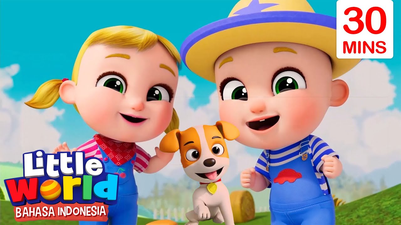 Ada Peternak Punya Anjing | Little World Bahasa Indonesia | Kartun dan Lagu Anak