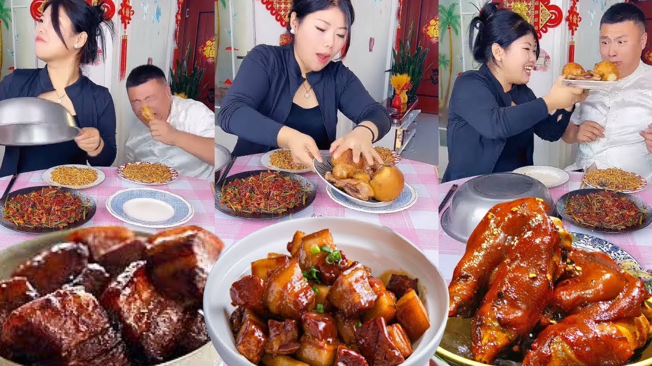蠢老公以为抢到了大餐，不料那是我故意的，等他吃饱我端出大烧鸡【东北欠登哥】