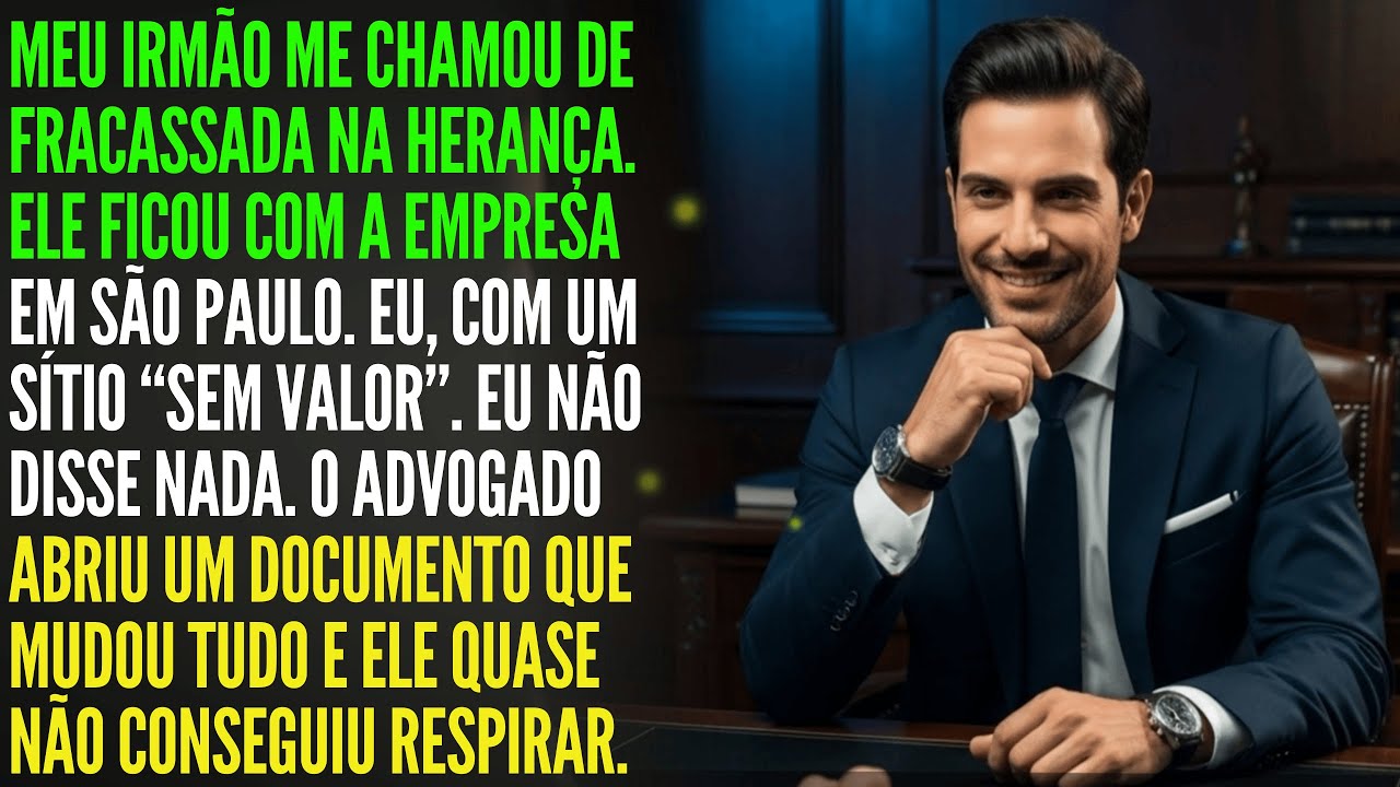 Meu irmão me humilhou pela herança… até o advogado revelar a verdade