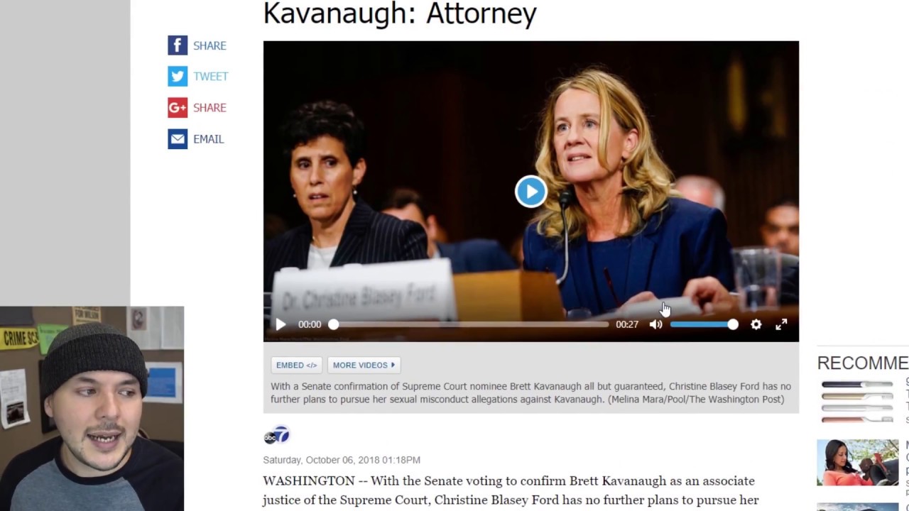 Christine Ford Gives Up On Allegations Against Kavanaugh