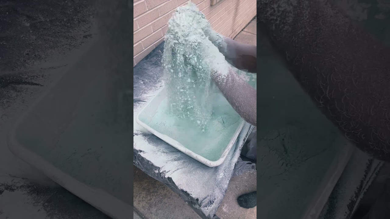 Unedited part one powderplayasmr  #powderymess #cleantok #dustypowdery #satisfying #powdery