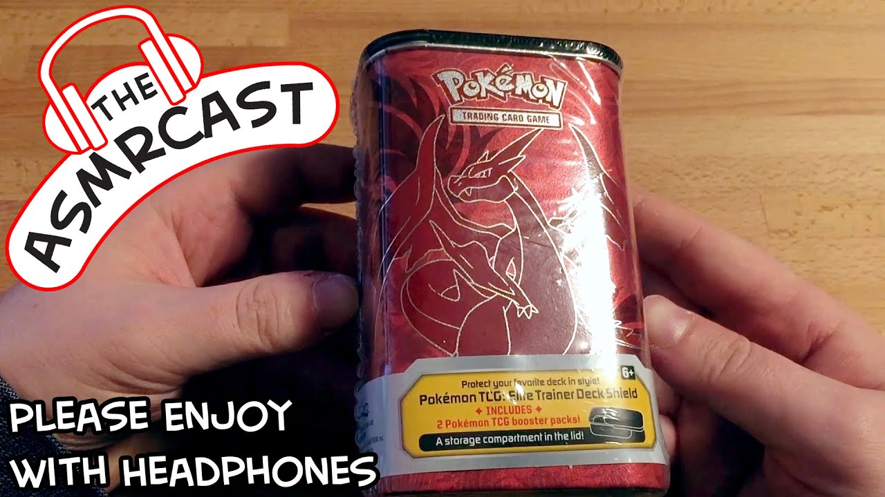 ASMR Unboxing Pokemon TCG Elite Trainer Deck Shield [Male, Whispering, Ear To Ear, 1080p, 60fps]