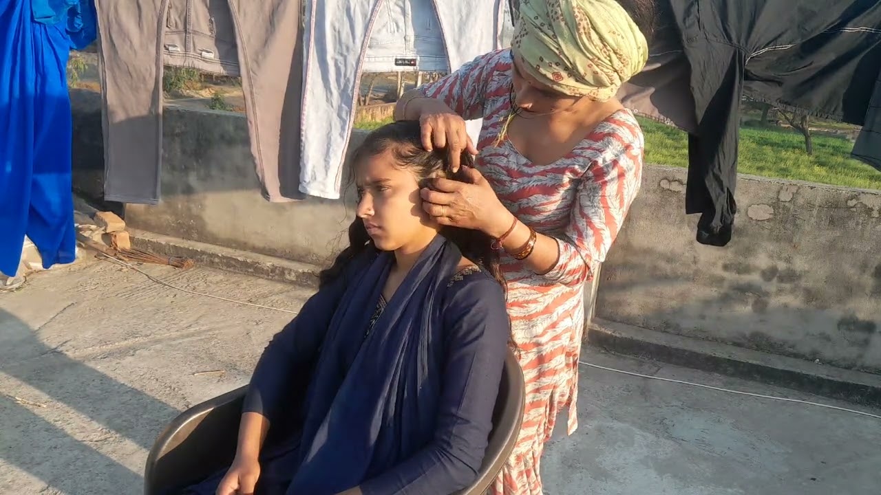 Prachi nitpicking in long hair new / haircracking 