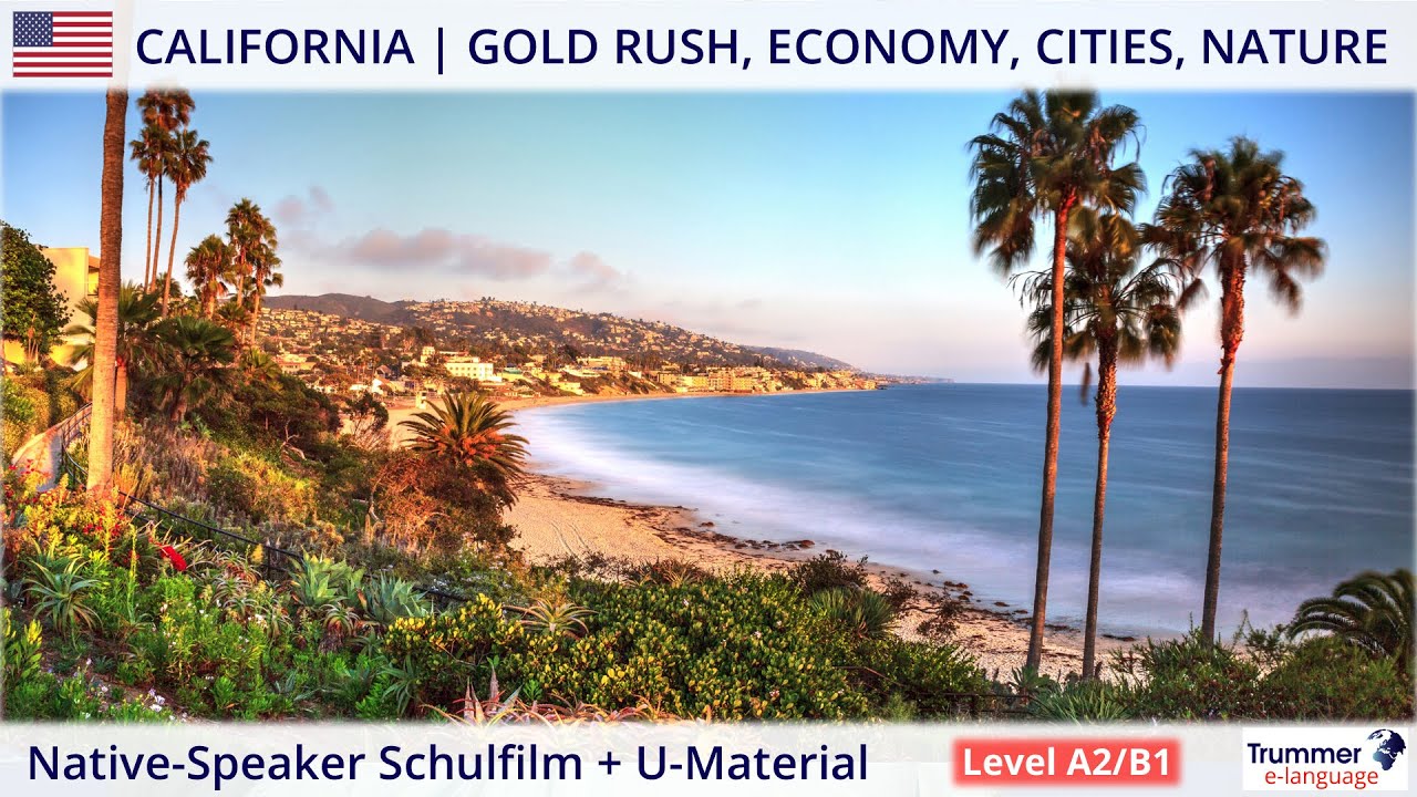 CALIFORNIA - USA | Native-Speaker Schulfilm + Unterrichtsmaterial (Level A2/B1)
