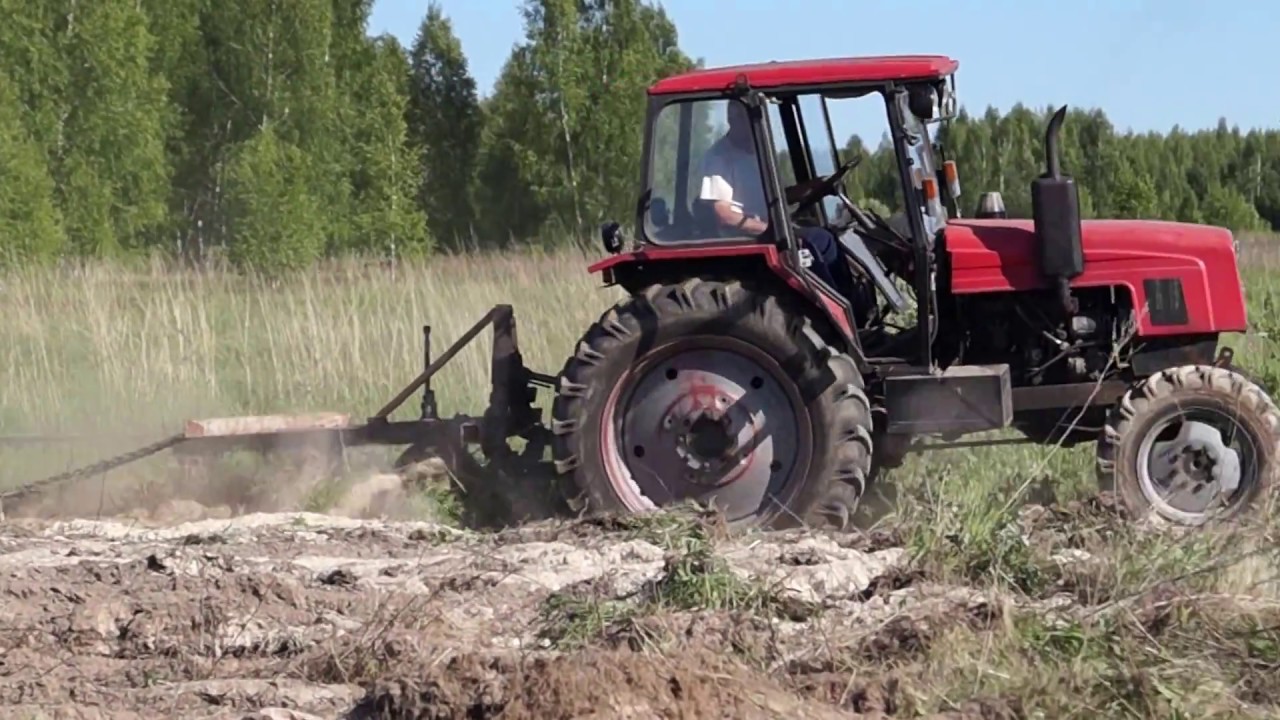 ЛТЗ-60АБ по целине с плугом 3х35.