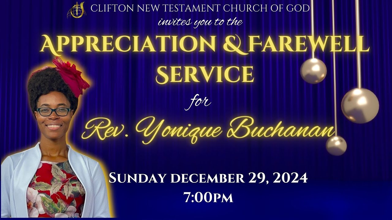 Appreciation & Farewell Service for Rev. Yonique Buchanan || December 29, 2024