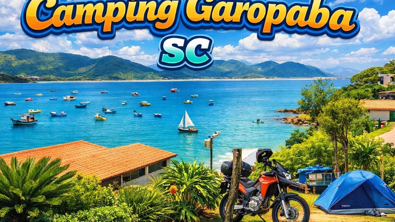 Visiting The Best Campsites In Brazil 🇧🇷 Motorcycle Camping Adventure in Garopaba sc.