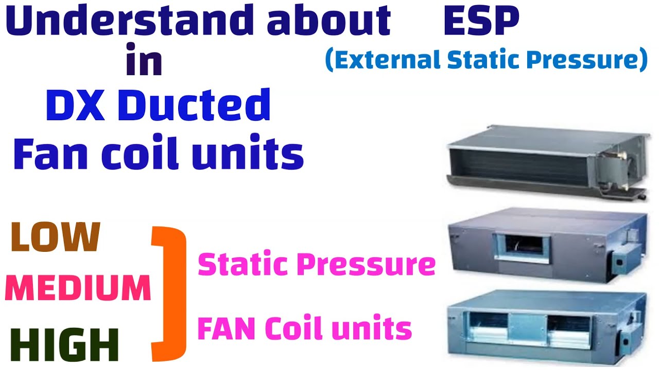 Understand about Low ,Medium & High ESP in DX Ducted FCU