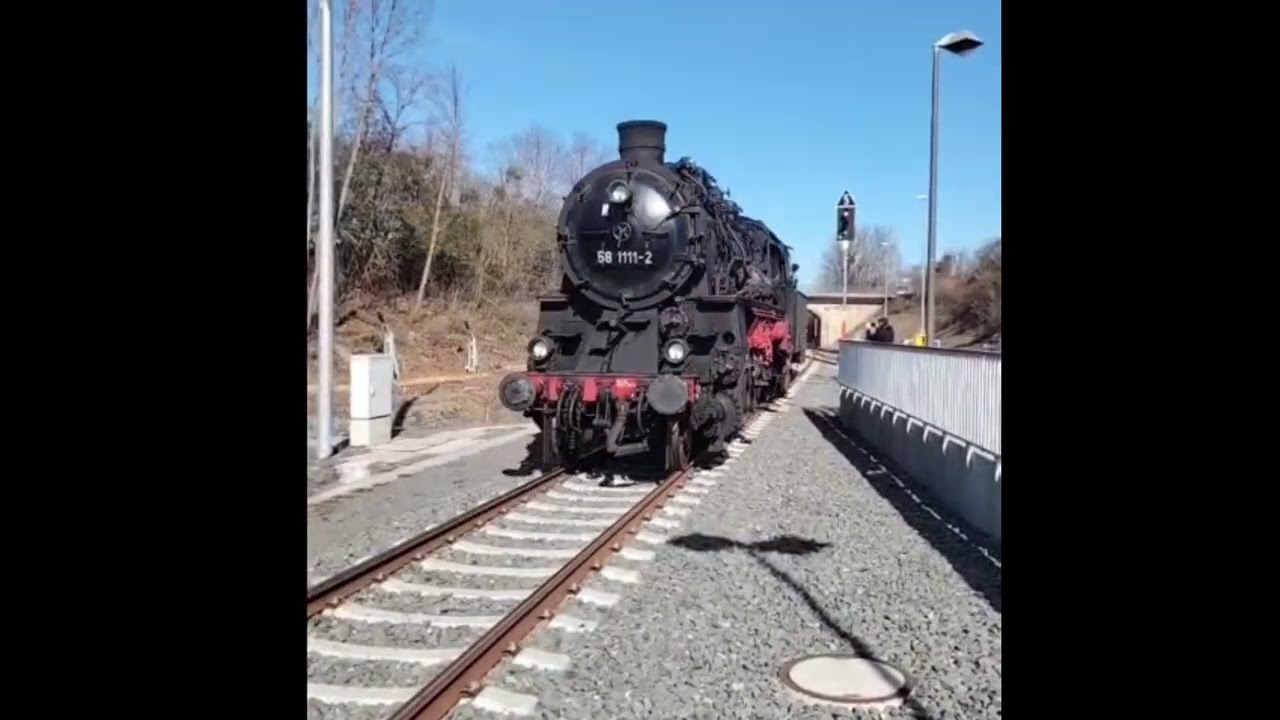 06.03.2026- 58 1111-2 Bf Sondershausen #dampflok 