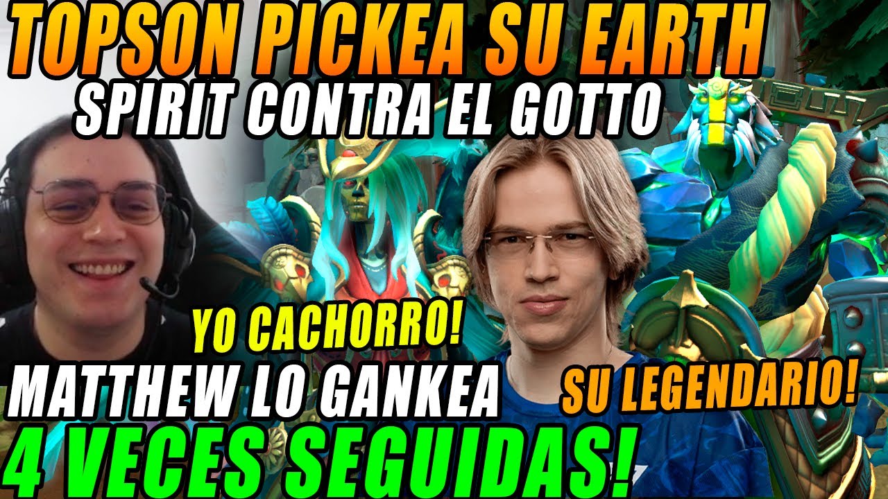 😲Topson pickea su LEGENDARIO EARTH SPIRIT contra Matthew en stream