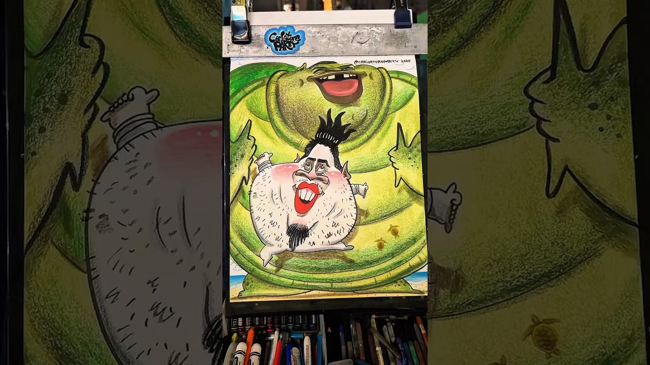 Extremely Funny Caricature Drawings Reactions Ranked! 