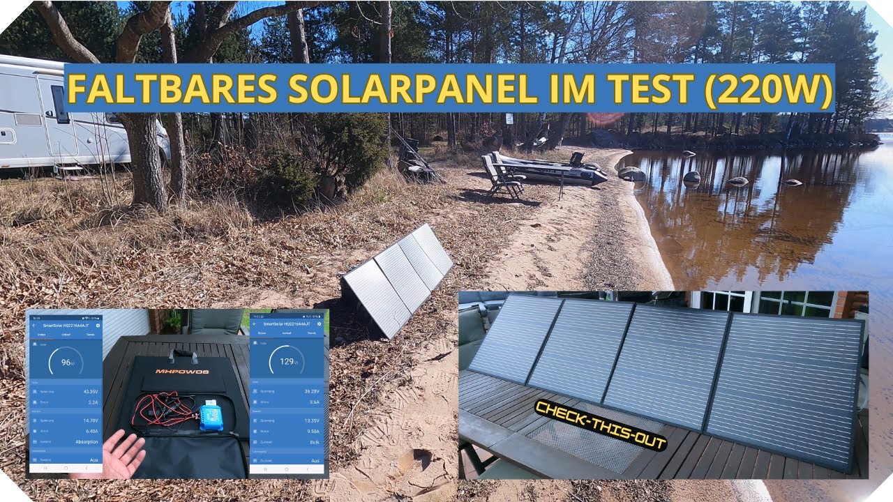 Faltbares Solarpanel im Test (220 Watt)