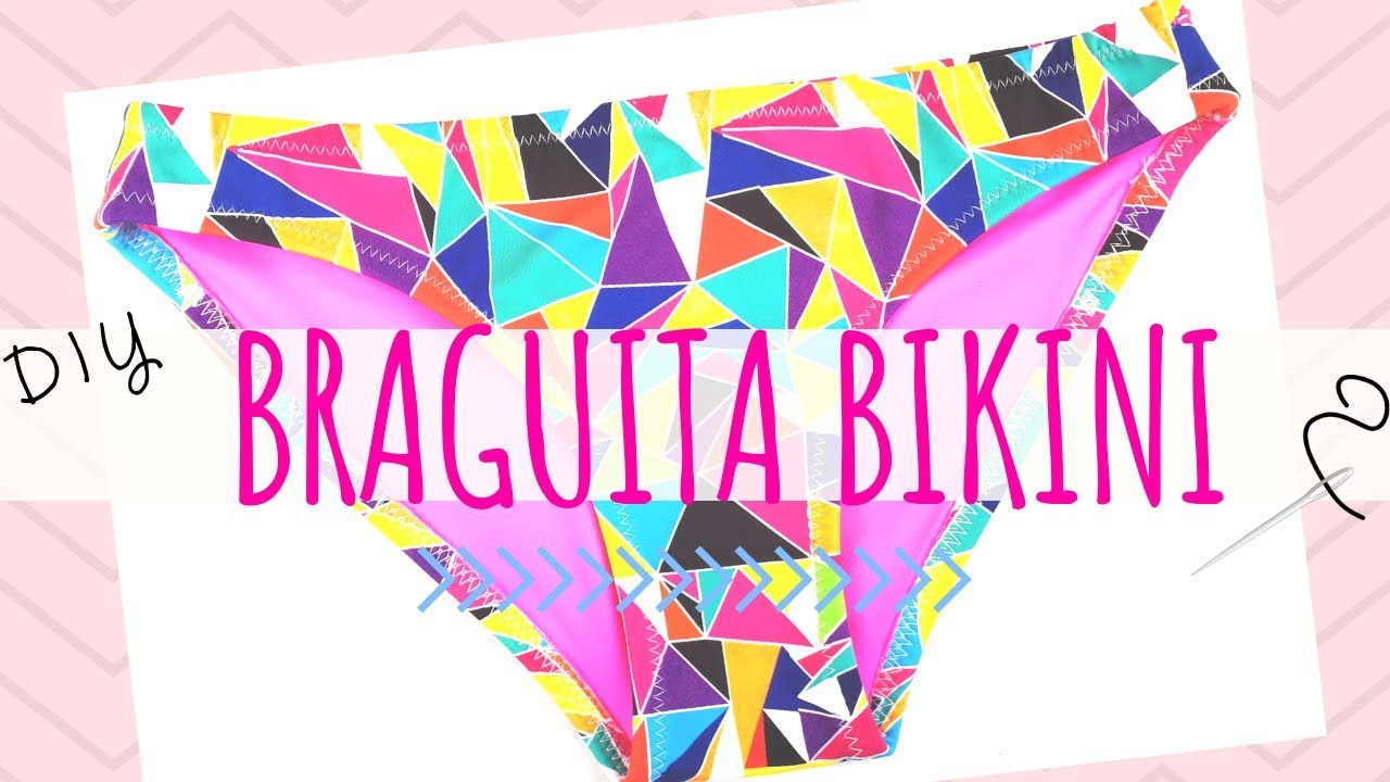 Cómo hacer trajes de baño - BRAGUITA BIKINI DIY, muy fácil y rápido!