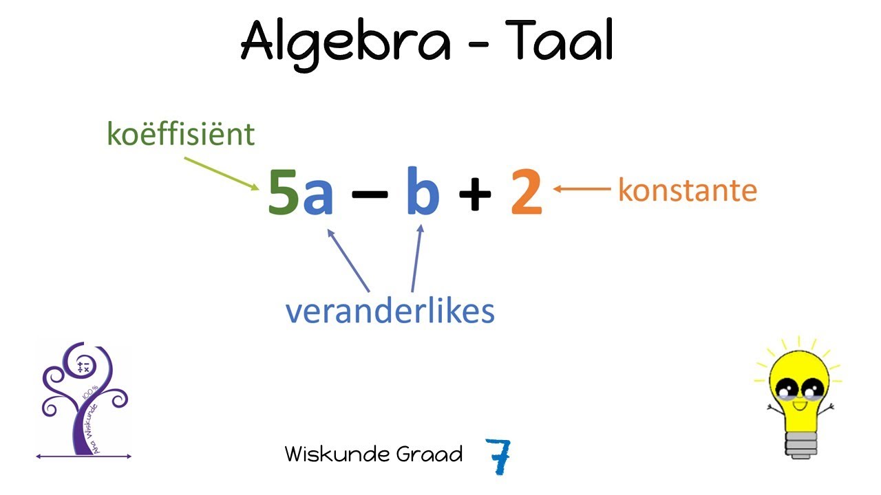 Wiskunde Graad 7 Algebra  Taal en Terme
