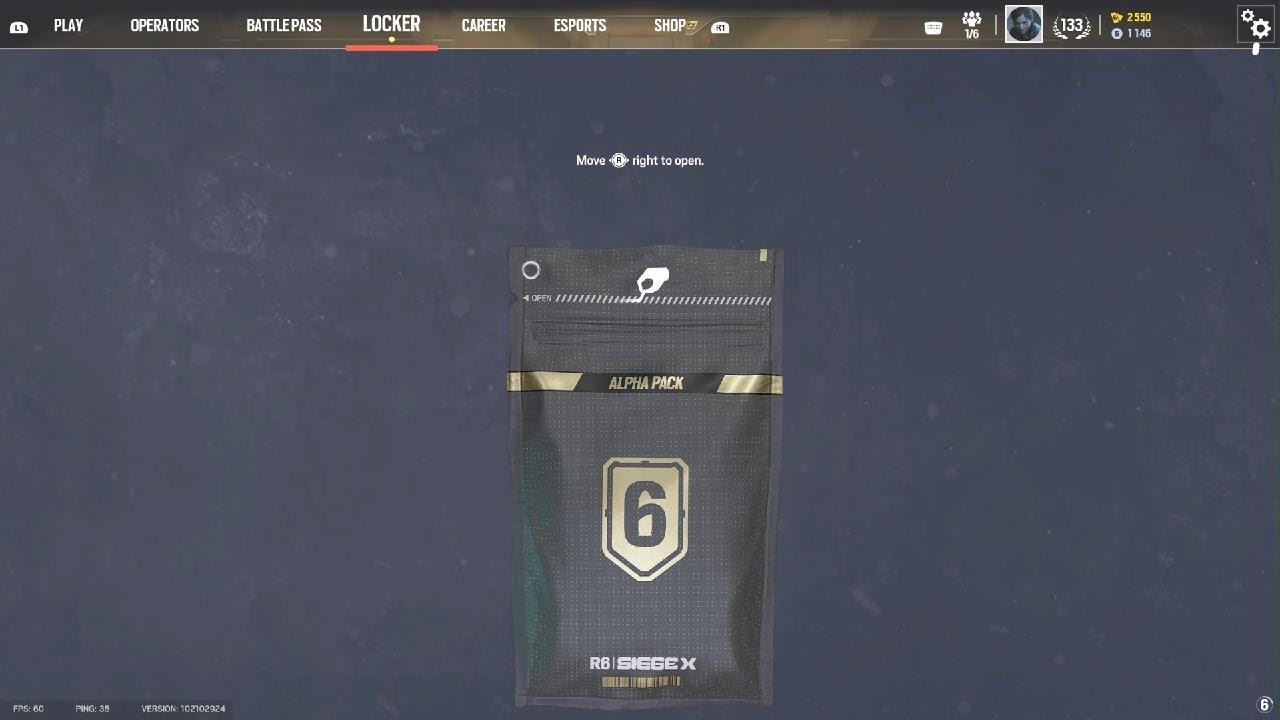 R6 pack opening