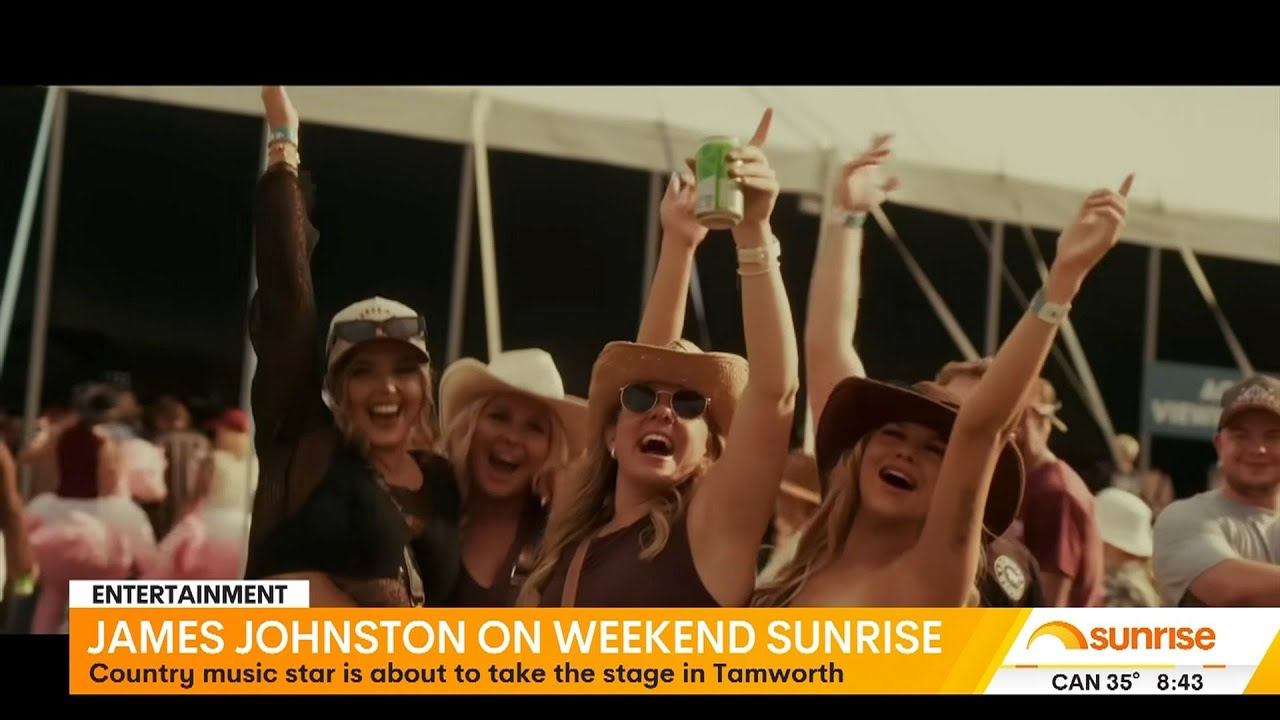 James Johnston joins Weekend Sunrise before taking to the Tamworth stage | Sunrise