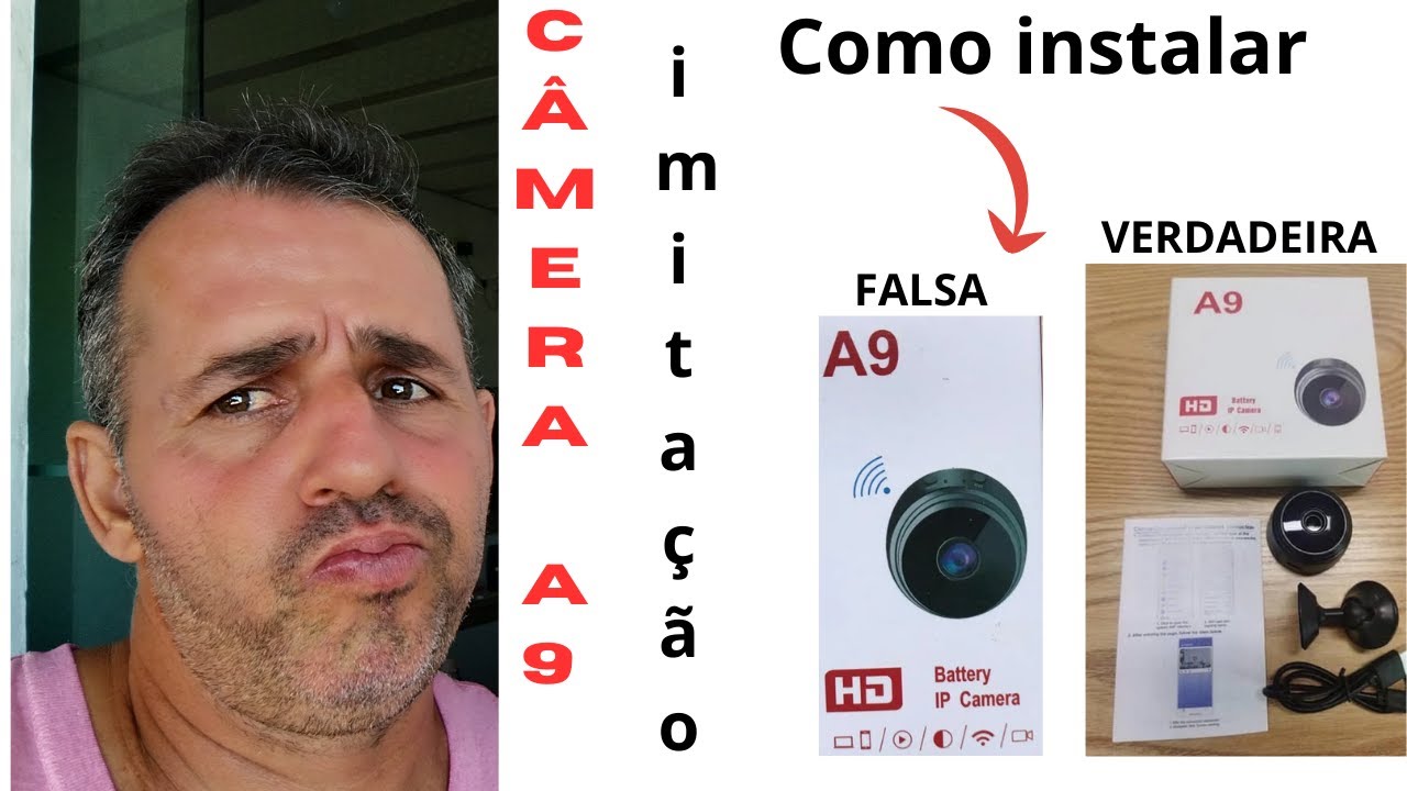 Como instalar a mini câmera A9 . Parece que não é original ,será que compensa?