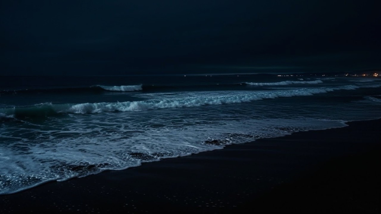 10 Hours Ocean Waves for Deep Sleep – Rolling Ocean Sounds for Relaxing Night Sleep