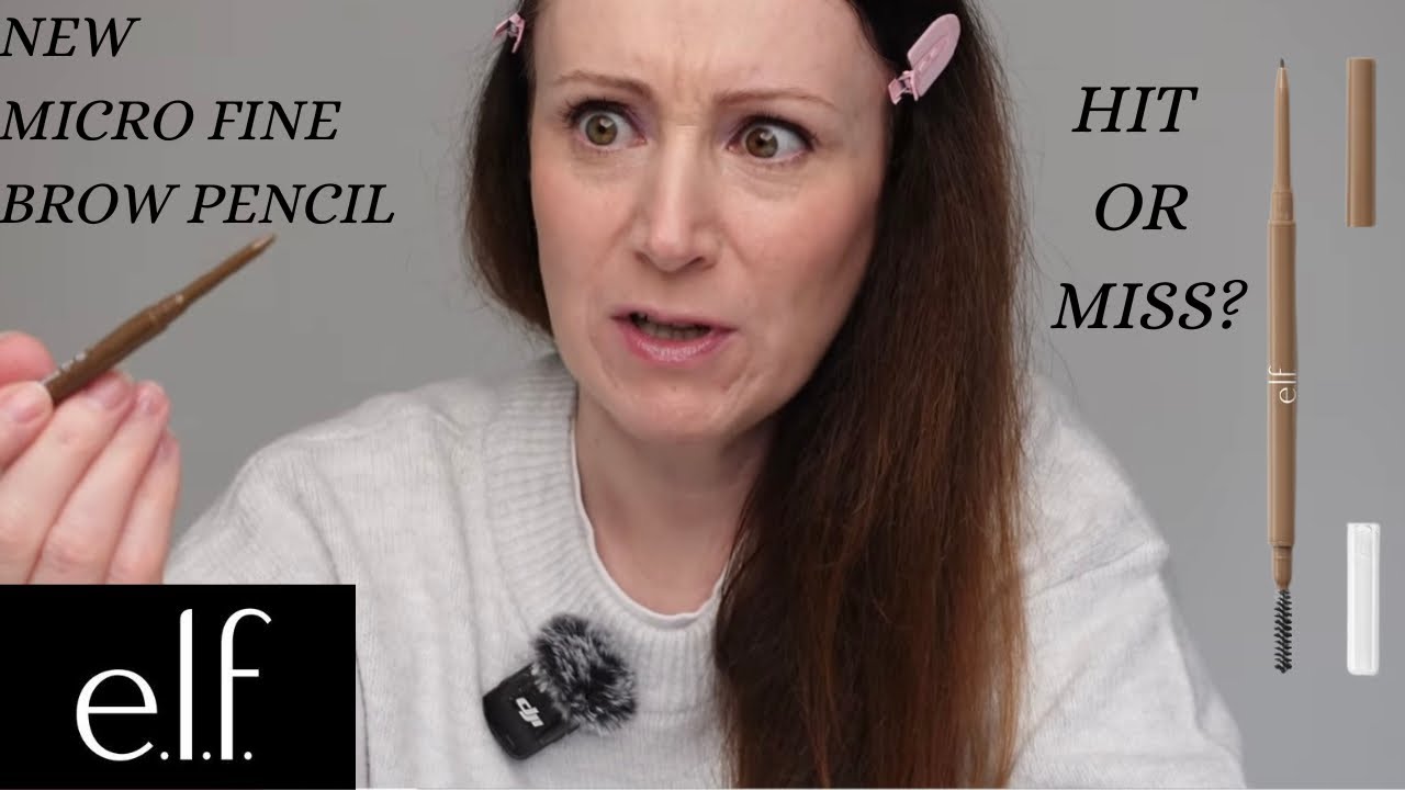 elf Micro Fine Brow Pencil. Review and Eyebrow Makeup Tutorial.