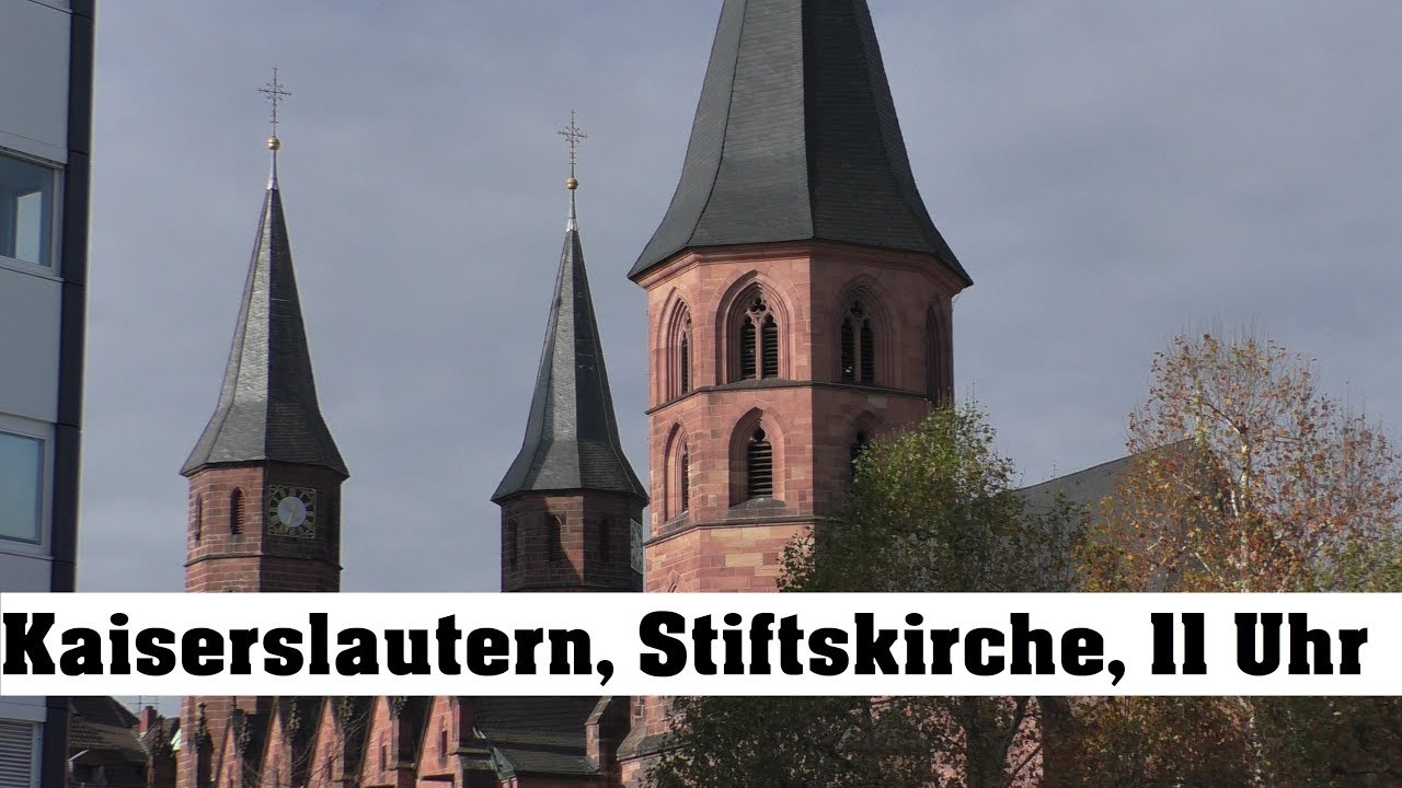 Kaiserslautern, Stiftskirche, Uhrschlag und Glockenspiel