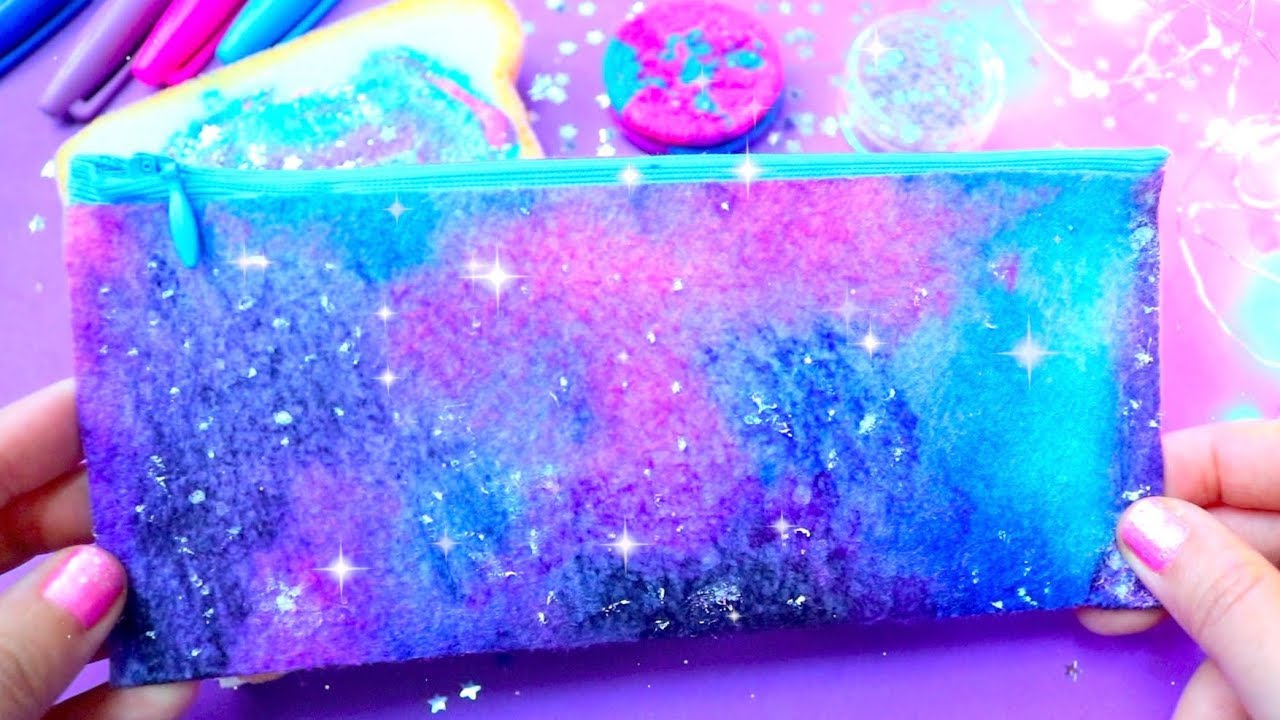 DIY Galaxy Pencil Case  | Easy & Cute School Supplies