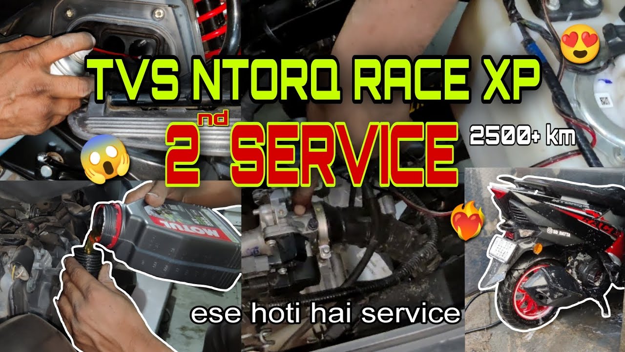 2nd SERVICE OF TVS NTORQ | NTORQ RACE XP EDITION #ntorq #rider #ntorq125 #service