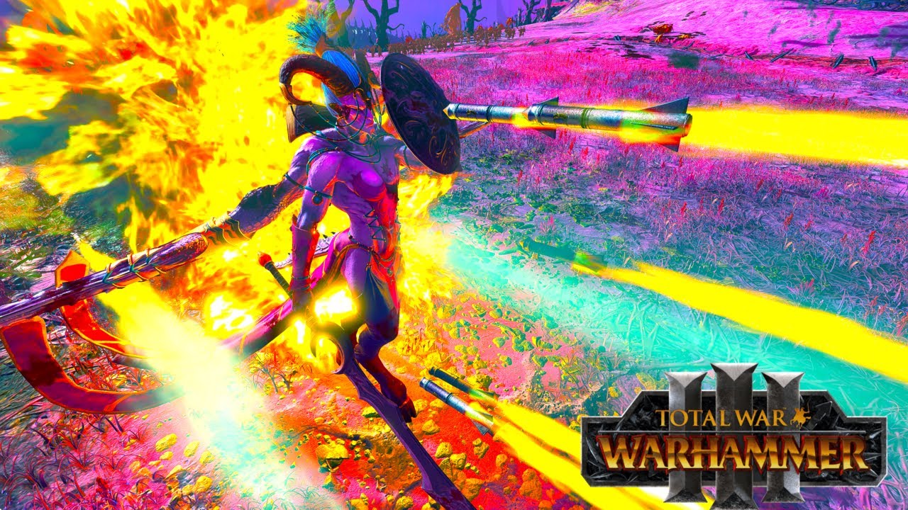 GERMAN IMPERIAL ARMY VS Slaanesh+Nurgle - TW Millennium Mod | Total War WARHAMMER 3 | FIRESupport|4K