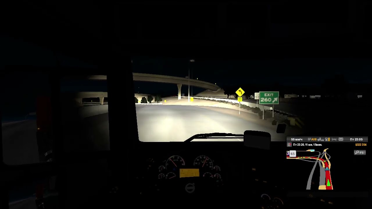 37) American Truck Simulator Цистерна-контейнер (3т) (321ми) 77ми Флагстафф (AZ) - Тусон (AZ)