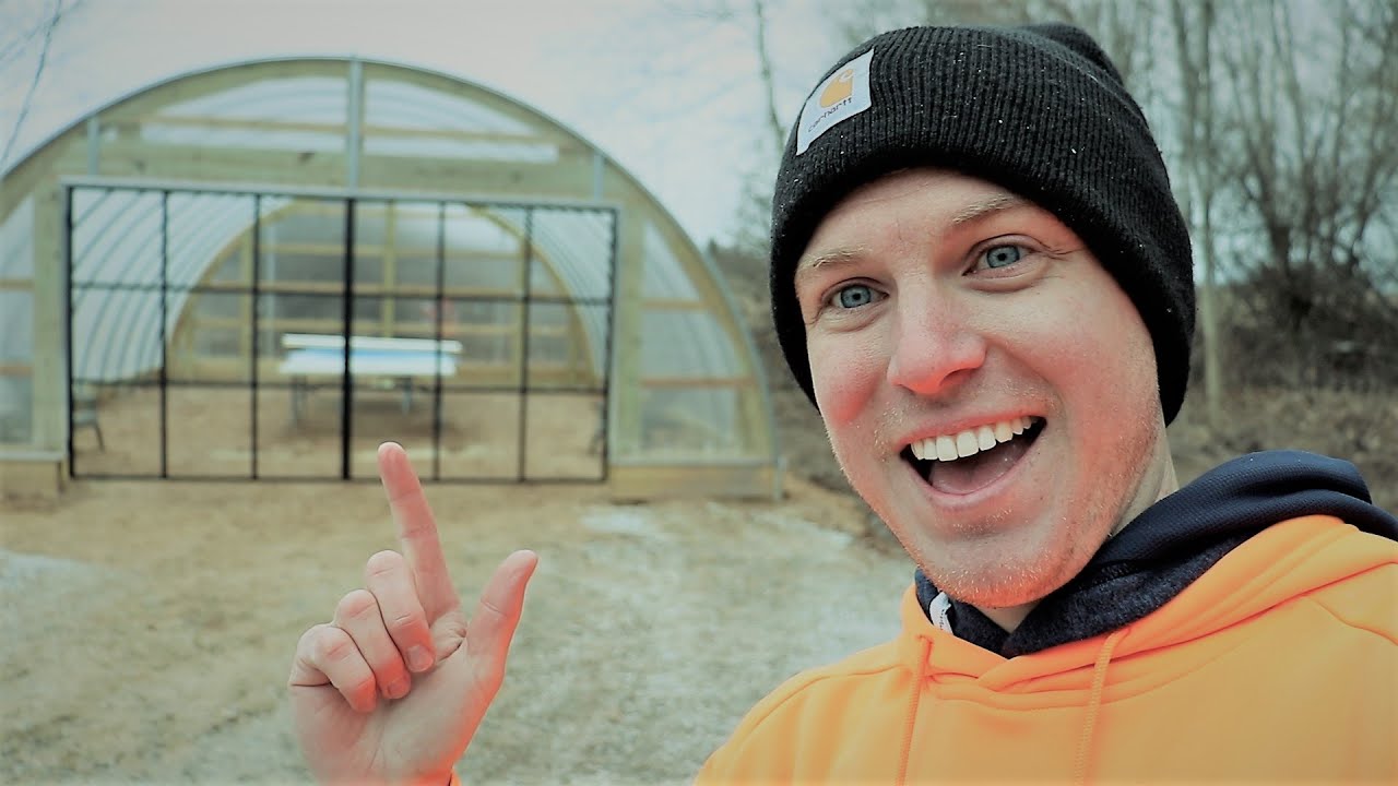 DIY GREENHOUSE doors with aluminum frame DESIGN