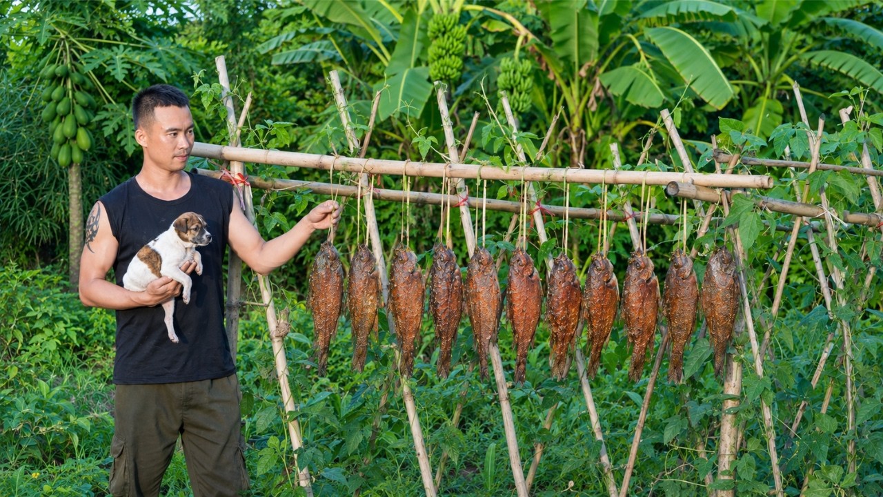 Businessman Leaves the City: Making Dried Fish and a Surprise Happy Moment
