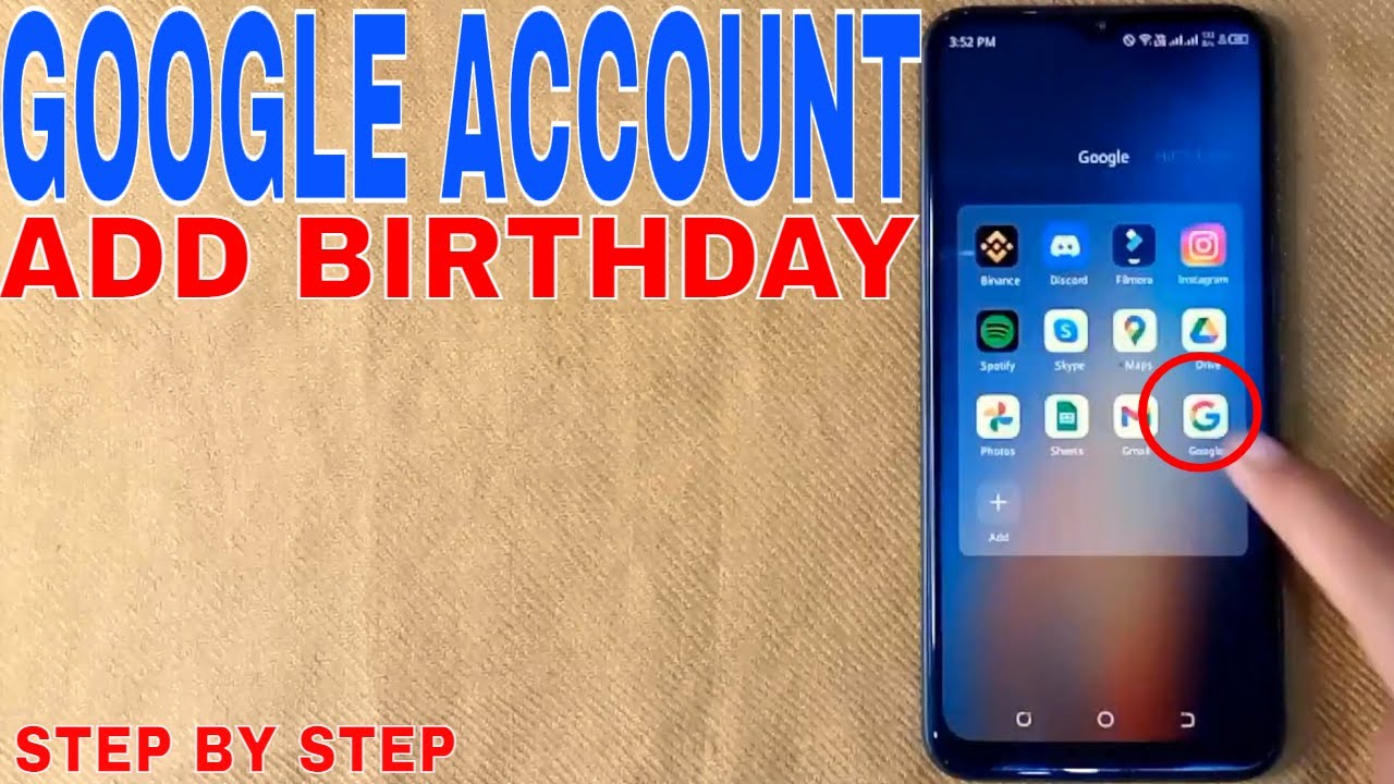 ✅  How To Add Birthday In Google Account 🔴