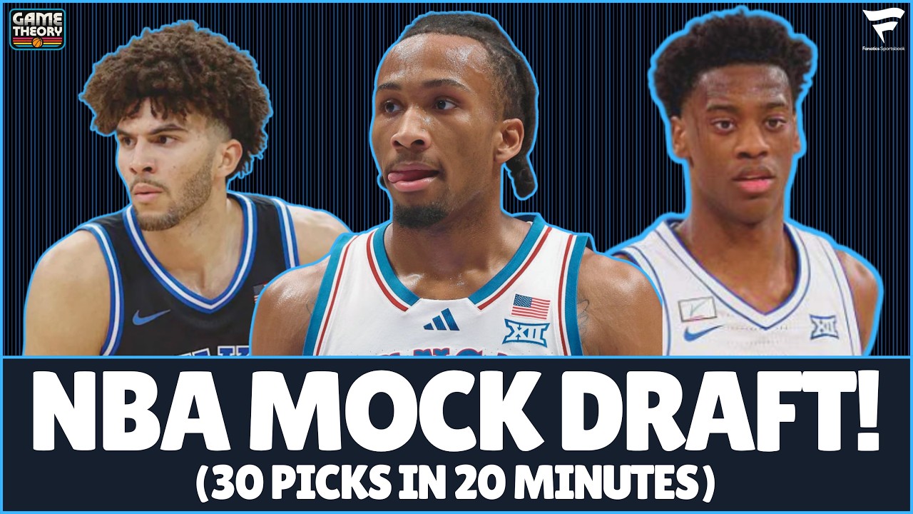 NBA Mock Draft! | 30 Picks in 20 Minutes | 2026 NBA Draft