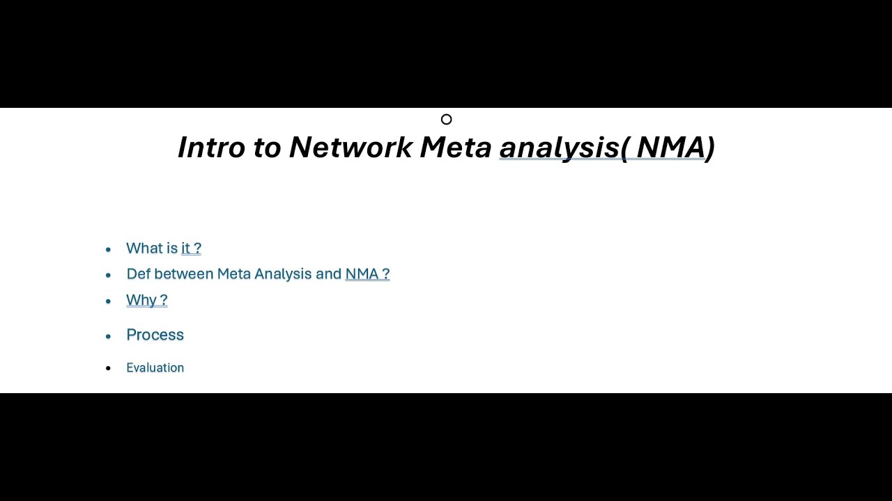 Introduction to network meta analysis , 