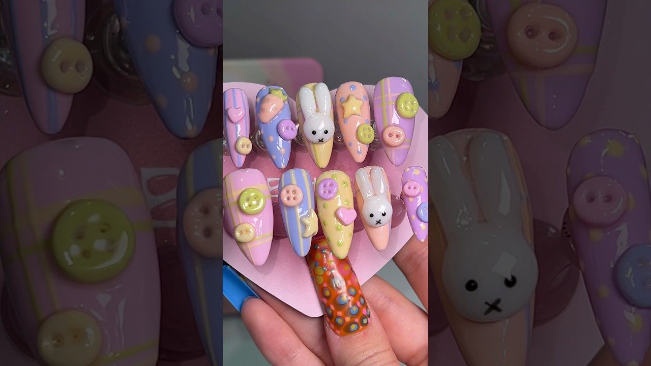 Завершите этот набор вместе со мной 🐣🩷🐰 #идеидляманикюра #весеннийманикюр #3dманикюр #маникюрсвои...